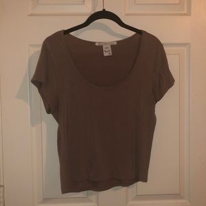 Light brown crop top